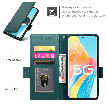 OPPO A1 Pro Magnetic Leather Wallet Case with Card Slots, Stand Function & Full Protection