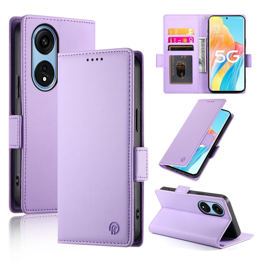 OPPO A1 Pro Magnetic Leather Wallet Case with Card Slots, Stand Function & Full Protection