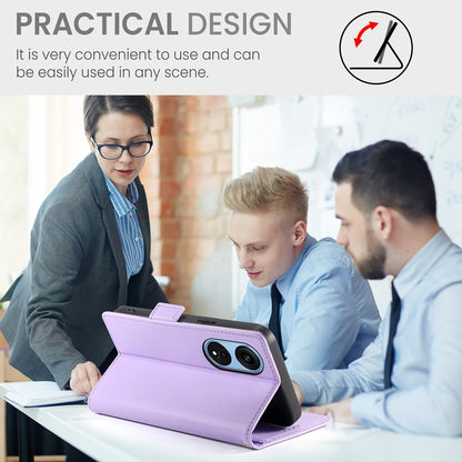 OPPO A1 Pro Magnetic Leather Wallet Case with Card Slots, Stand Function & Full Protection