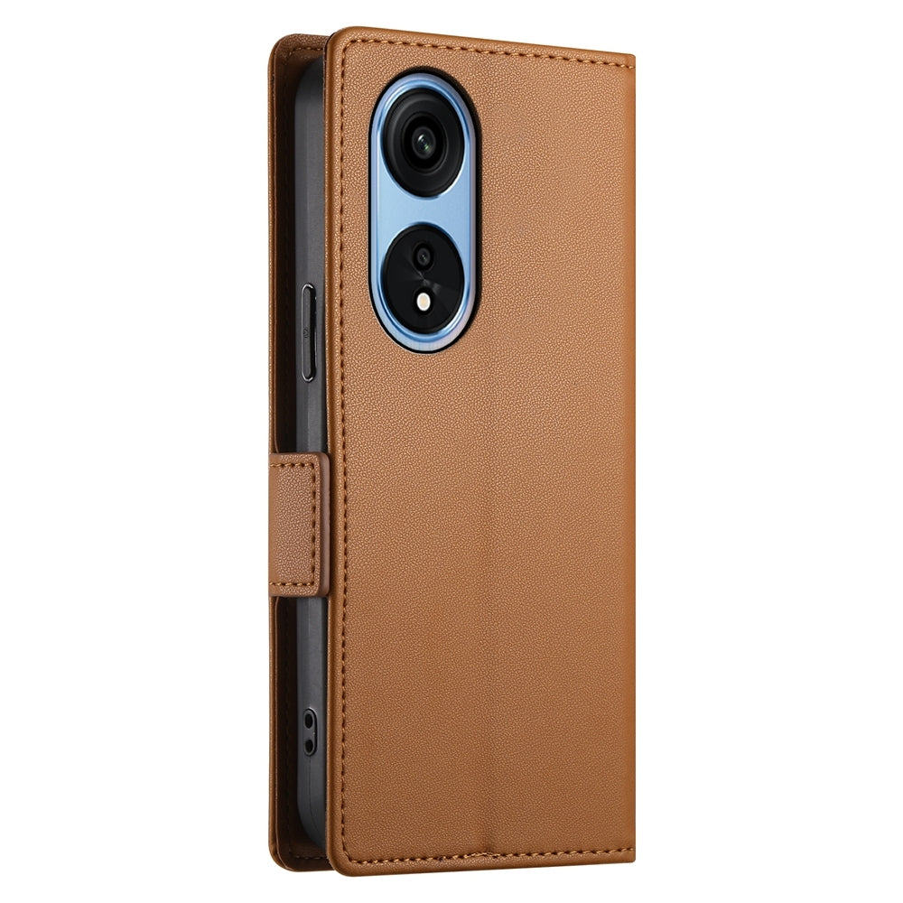 OPPO Reno8 T 5G Magnetic Leather Wallet Case with Card Slots, Stand Function & Full Protection