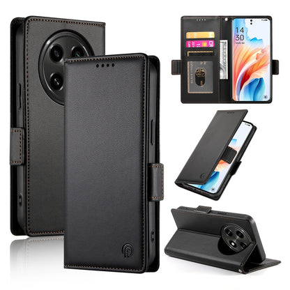 OPPO A2 Pro Magnetic Leather Wallet Case with Card Slots, Stand Function & Full Protection