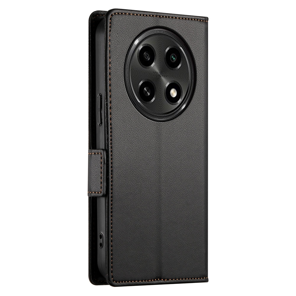 OPPO A3 Pro Magnetic Leather Wallet Case with Card Slots, Stand Function & Full Protection