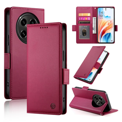 OPPO A3 Pro Magnetic Leather Wallet Case with Card Slots, Stand Function & Full Protection