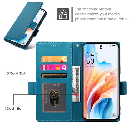 OPPO A2 Pro Magnetic Leather Wallet Case with Card Slots, Stand Function & Full Protection