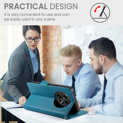 OPPO A2 Pro Magnetic Leather Wallet Case with Card Slots, Stand Function & Full Protection