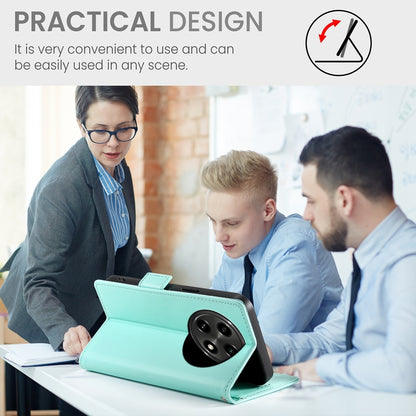 OPPO A3 Pro Magnetic Leather Wallet Case with Card Slots, Stand Function & Full Protection