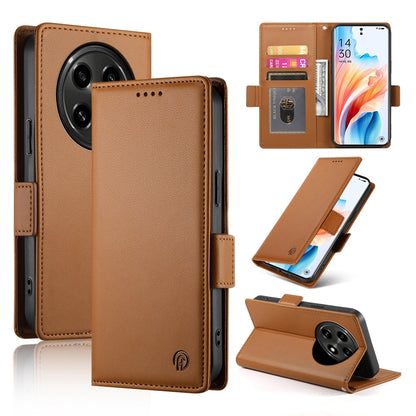 OPPO A2 Pro Magnetic Leather Wallet Case with Card Slots, Stand Function & Full Protection