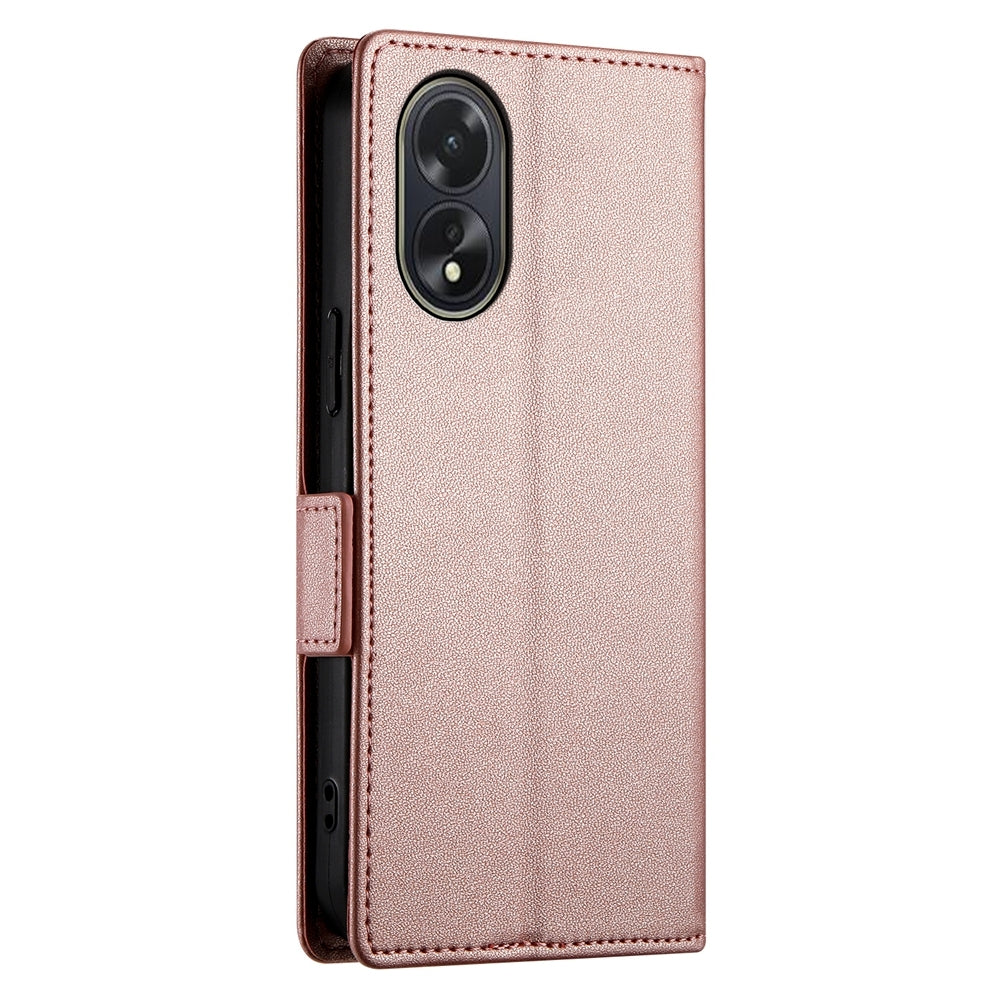 OPPO A38 4G Magnetic Leather Wallet Case with Card Slots, Stand Function & Full Protection