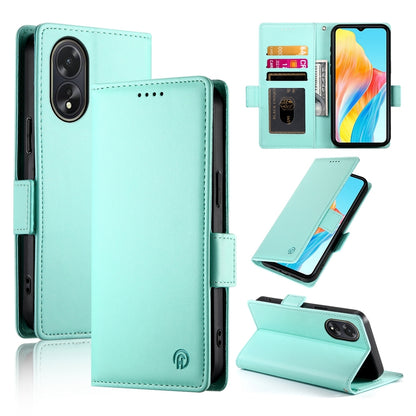 OPPO A38 4G Magnetic Leather Wallet Case with Card Slots, Stand Function & Full Protection