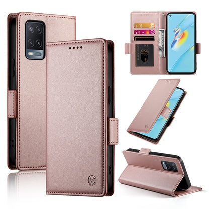 OPPO A54/A54s Magnetic Leather Wallet Case with Card Slots, Stand Function & Full Protection