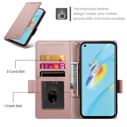 OPPO A54/A54s Magnetic Leather Wallet Case with Card Slots, Stand Function & Full Protection