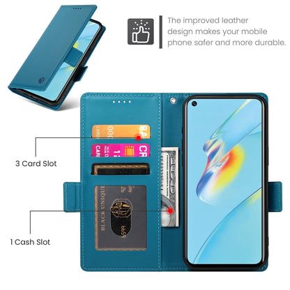 OPPO A54/A54s Magnetic Leather Wallet Case with Card Slots, Stand Function & Full Protection
