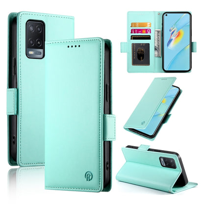 OPPO A54/A54s Magnetic Leather Wallet Case with Card Slots, Stand Function & Full Protection