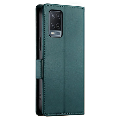 OPPO A55/A55s 5G Magnetic Leather Wallet Case with Card Slots, Stand Function & Full Protection