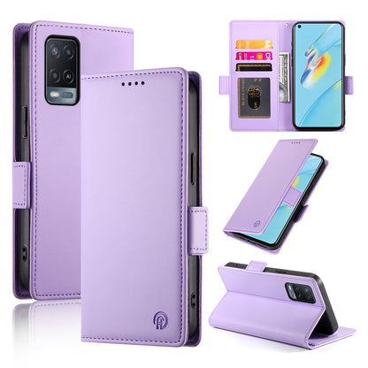 OPPO A55/A55s 5G Magnetic Leather Wallet Case with Card Slots, Stand Function & Full Protection