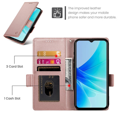 OPPO A57 4G Magnetic Leather Wallet Case with Card Slots, Stand Function & Full Protection