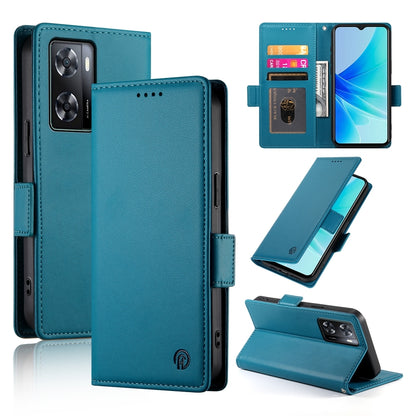 OPPO A57 4G Magnetic Leather Wallet Case with Card Slots, Stand Function & Full Protection