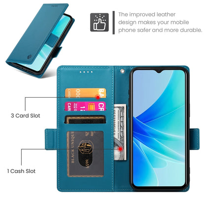 OPPO A57 4G Magnetic Leather Wallet Case with Card Slots, Stand Function & Full Protection