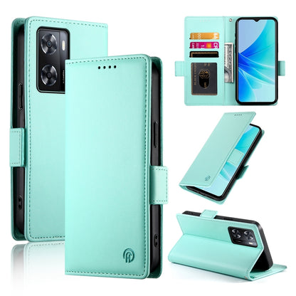OPPO A57 4G Magnetic Leather Wallet Case with Card Slots, Stand Function & Full Protection