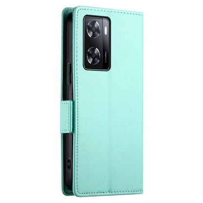 OPPO A57 4G Magnetic Leather Wallet Case with Card Slots, Stand Function & Full Protection