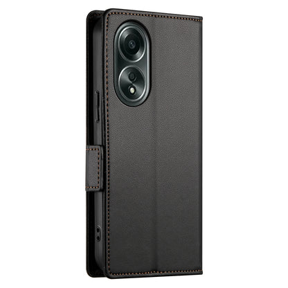 OPPO A58 4G Magnetic Leather Wallet Case with Card Slots, Stand Function & Full Protection