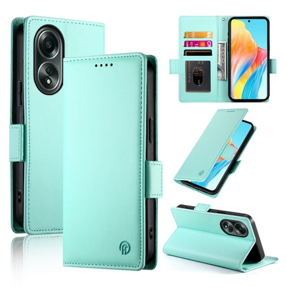 OPPO A58 4G Magnetic Leather Wallet Case with Card Slots, Stand Function & Full Protection