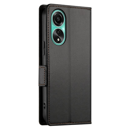OPPO A78 4G Magnetic Leather Wallet Case with Card Slots, Stand Function & Full Protection