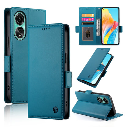 OPPO A78 4G Magnetic Leather Wallet Case with Card Slots, Stand Function & Full Protection