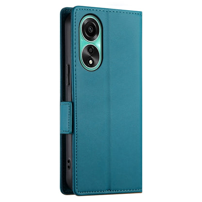 OPPO A78 4G Magnetic Leather Wallet Case with Card Slots, Stand Function & Full Protection