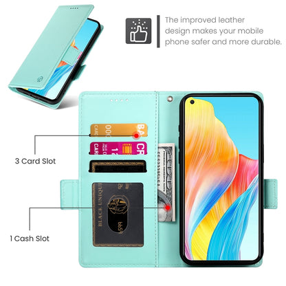 OPPO A78 4G Magnetic Leather Wallet Case with Card Slots, Stand Function & Full Protection