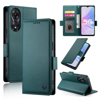OPPO A78 5G Magnetic Leather Wallet Case with Card Slots, Stand Function & Full Protection