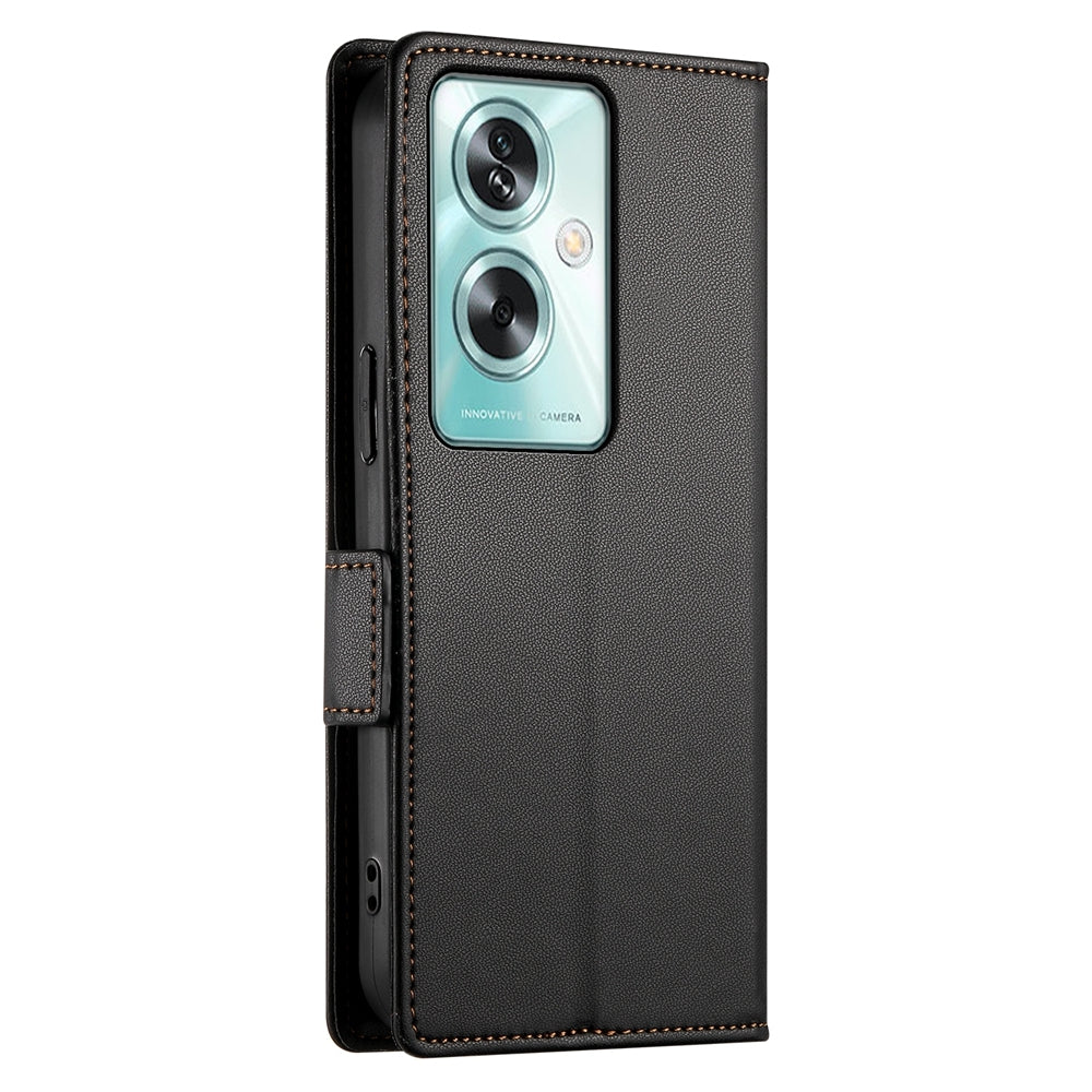 OPPO A79 5G Magnetic Leather Wallet Case with Card Slots, Stand Function & Full Protection
