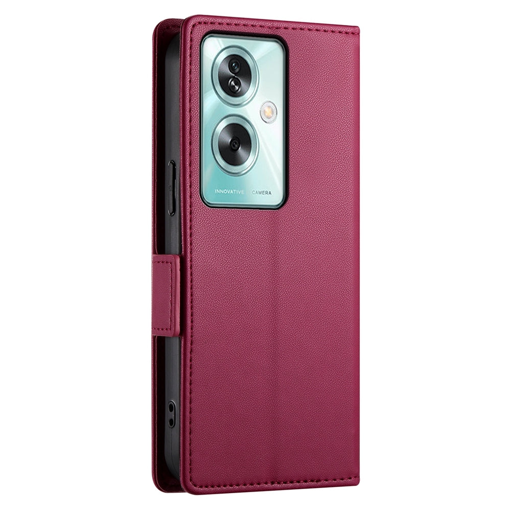OPPO A79 5G Magnetic Leather Wallet Case with Card Slots, Stand Function & Full Protection
