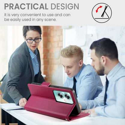 OPPO A79 5G Magnetic Leather Wallet Case with Card Slots, Stand Function & Full Protection