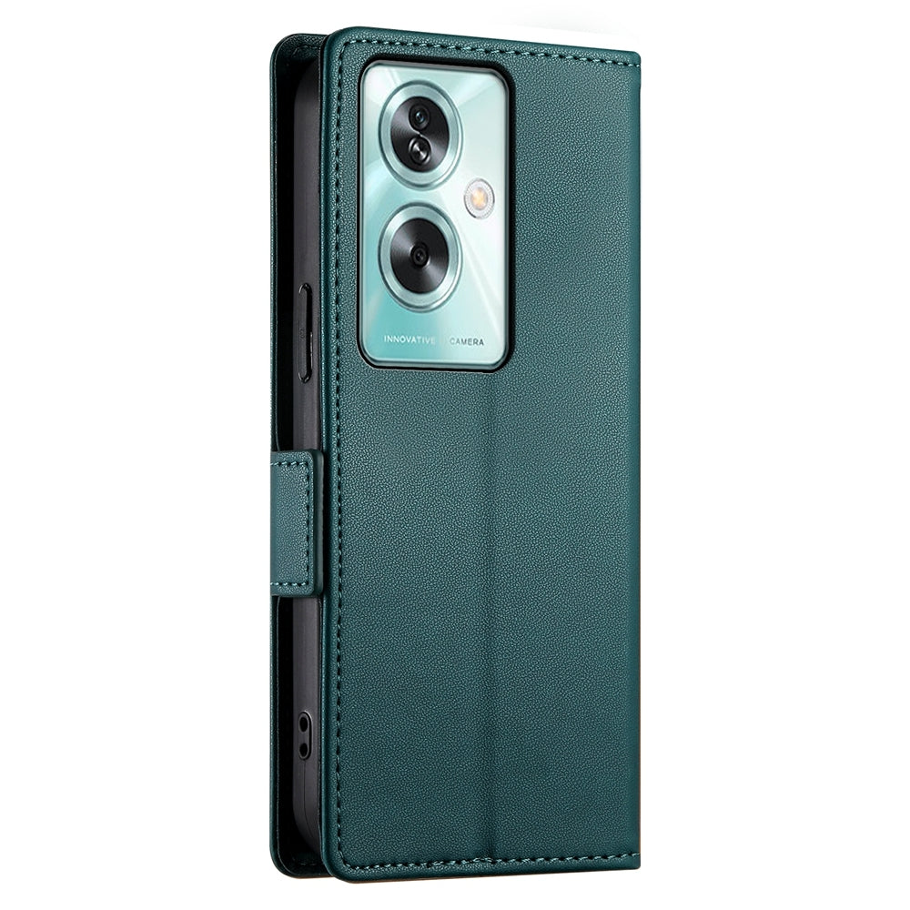 OPPO A79 5G Magnetic Leather Wallet Case with Card Slots, Stand Function & Full Protection