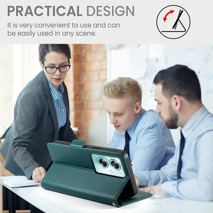 OPPO A79 5G Magnetic Leather Wallet Case with Card Slots, Stand Function & Full Protection