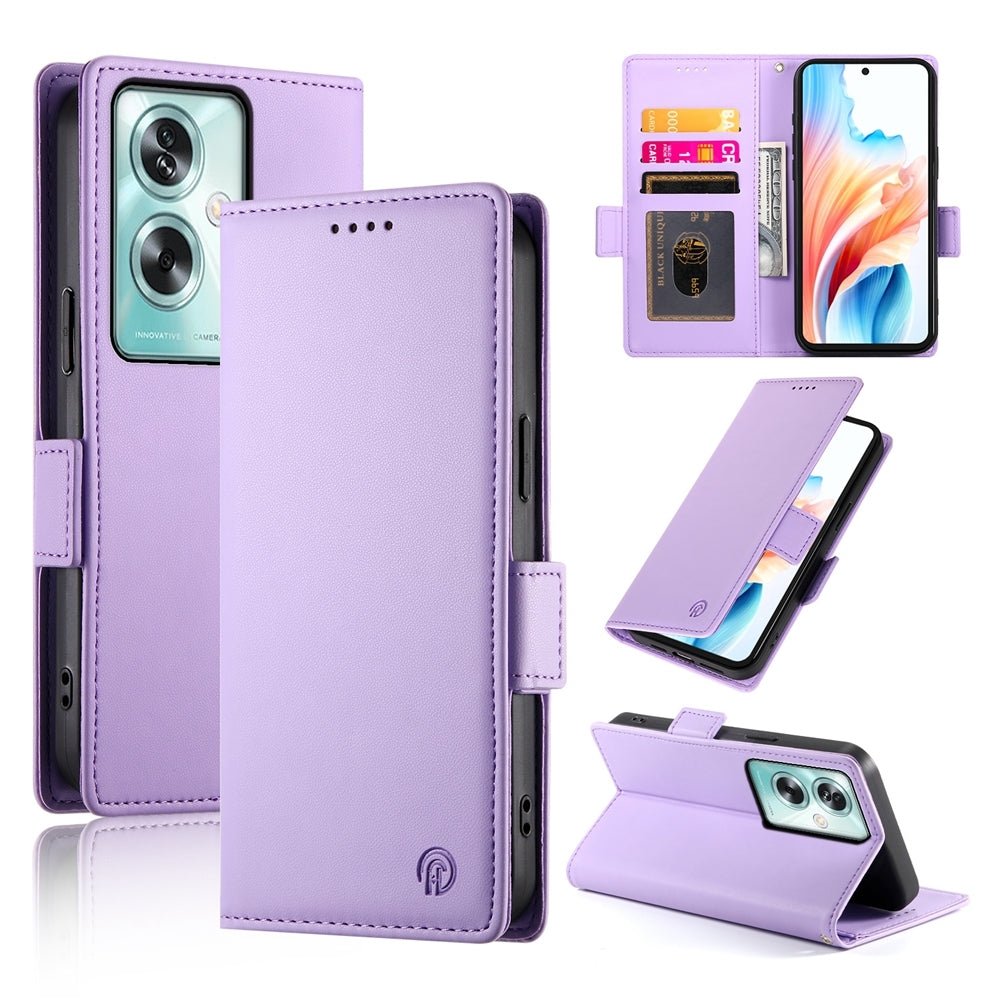 OPPO A79 5G Magnetic Leather Wallet Case with Card Slots, Stand Function & Full Protection