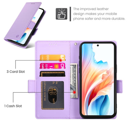 OPPO A79 5G Magnetic Leather Wallet Case with Card Slots, Stand Function & Full Protection