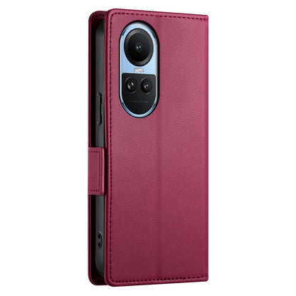 OPPO Reno10 Pro Magnetic Leather Wallet Case with Card Slots, Stand Function & Full Protection