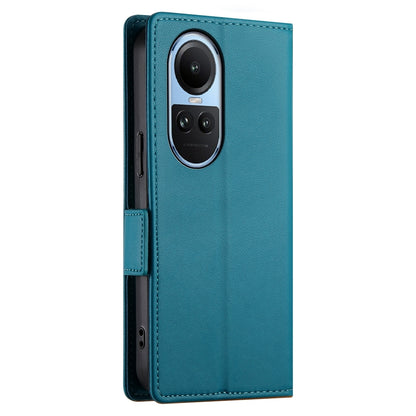 OPPO Reno10 Pro Magnetic Leather Wallet Case with Card Slots, Stand Function & Full Protection