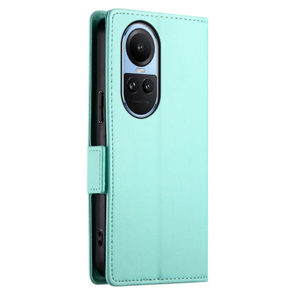 OPPO Reno10 Magnetic Leather Wallet Case with Card Slots, Stand Function & Full Protection