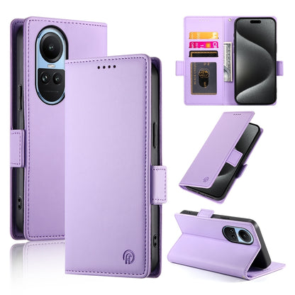 OPPO Reno10 Magnetic Leather Wallet Case with Card Slots, Stand Function & Full Protection