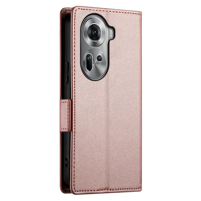 OPPO Reno11 5G Magnetic Leather Wallet Case with Card Slots, Stand Function & Full Protection