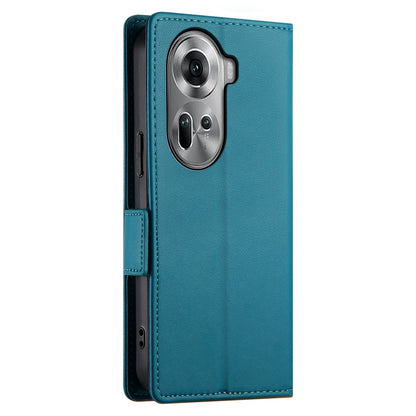 OPPO Reno11 5G Magnetic Leather Wallet Case with Card Slots, Stand Function & Full Protection