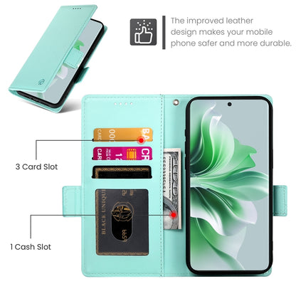 OPPO Reno11 5G Magnetic Leather Wallet Case with Card Slots, Stand Function & Full Protection