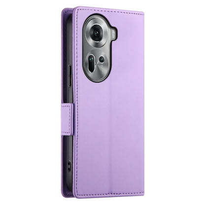 OPPO Reno11 5G Magnetic Leather Wallet Case with Card Slots, Stand Function & Full Protection