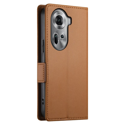 OPPO Reno11 5G Magnetic Leather Wallet Case with Card Slots, Stand Function & Full Protection