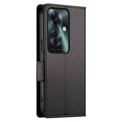 OPPO Reno11 F Magnetic Leather Wallet Case with Card Slots, Stand Function & Full Protection