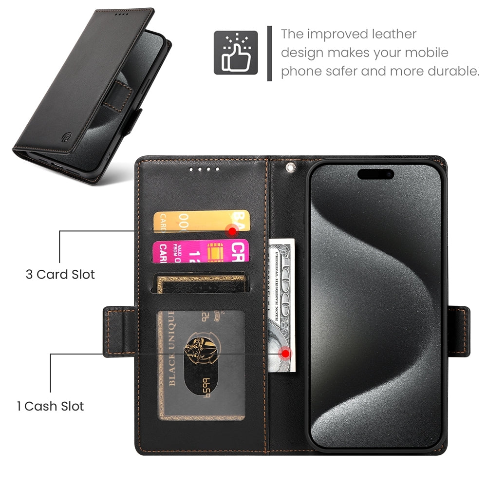 OPPO Reno11 F Magnetic Leather Wallet Case with Card Slots, Stand Function & Full Protection