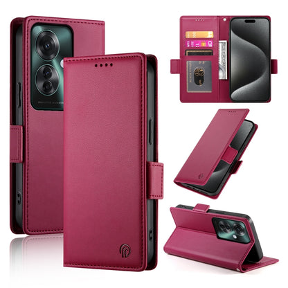 OPPO Reno11 F Magnetic Leather Wallet Case with Card Slots, Stand Function & Full Protection